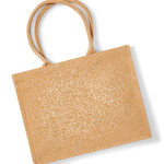 Shimmer jute shopper