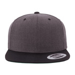 Adult Flat Visor Classic Two-Tone Snapback Cap