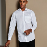Tailored Fit Long Sleeve Poplin Shirt