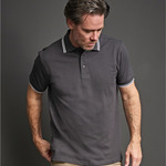Men's Luxury Stripe Stretch Polo