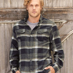 Men's Snap Front Plaid Flannel Shirt
