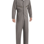 Men's Extended Sizes Zip-Front Cotton Coverall
