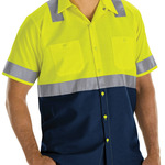 Men's Tall Enhanced & Hi-Visibility Work Shirt