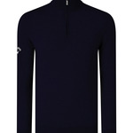 Ribbed ¼ zip Merino sweater