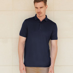 Stretch polo shirt with wicking finish (slim fit)