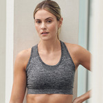 Women's seamless sports bra