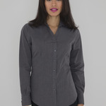 COAL HARBOUR® TEXTURED CROSSHATCH WOVEN LADIES' SHIRT