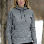 DRYFRAME® DRY TECH WATER RESISTANT FLEECE LADIES' PULLOVER HOODIE