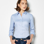 Kustom Kit Ladies Long Sleeve Tailored Stretch Oxford Shirt