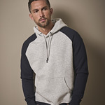 Tee Jays Two Tone Raglan Hooded Sweatshirt