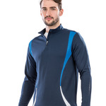 Spiro Unisex Zip Neck Trial Training Top