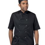 Dennys Short Sleeve Press Stud Chef's Jacket
