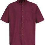 Men's Tall Poplin Short Sleeve Dress Shirt
