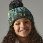 Beechfield Junior Corkscrew Pom Pom Beanie