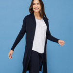 Henbury Ladies Longline Open Cardigan