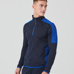 Finden + Hales Contrast Zip Neck Midlayer Top