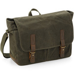 Quadra Heritage Waxed Canvas Messenger