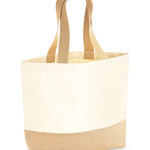 Westford Mill Jute Base Canvas Tote Bag