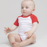 Essential short-sleeved baseball bodysuit