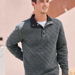 Men's Quilted Half-Snap Pullover