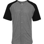 Men's Triblend Full Button T-Shirt
