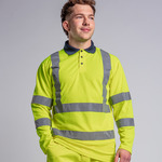 Pro RTX High Visibility Long Sleeve Polo Shirt