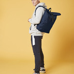 Recycled rolled-top backpack