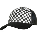 Checkerboard retro trucker (6506CB)