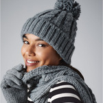 Cable Knit Melange Beanie