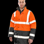 Motorway two-tone safety coat