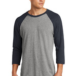 Adult Tri Blend 3/4 Sleeve Raglan Tee