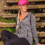 Women's hooded tee jacket