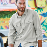 Men's Solid Flannel Shirt