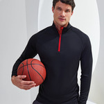 TriDri® long sleeve performance ¼ zip