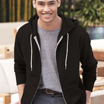 Unisex Lightweight Full-Zip Hooded Sweatshirt