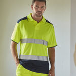 Hi-vis two-tone polo shirt (HVJ220)
