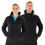 Recycled Unisex Hooded Microfleece Jacket
