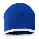 8" Bottom-Striped Beanie