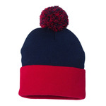 12" Pom-Pom Cuffed Beanie