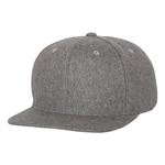 Melton Wool Blend Snapback Cap