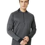 Knockdown Mixed Fleece Quarter-Zip Pullover