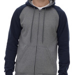Fleece Raglan Hooded Full-Zip Sweatshirt