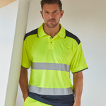 Yoko Two Tone Short Sleeve Polo Shirt