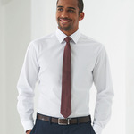 Brook Taverner Alba Long Sleeve Slim Fit Poplin Shirt