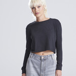 AWDis Ladies Long Sleeve Cropped T-Shirt