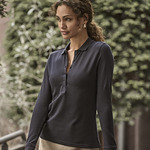 Tee Jays Ladies Luxury Stretch Long Sleeve Polo Shirt