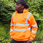 Warrior Hi-Vis Pull On Hoodie