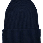 Recycled yarn ribbed knit beanie (1504RY)