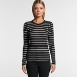 FINE STRIPE LS TEE