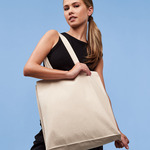 Recycled premium canvas spacious shopper